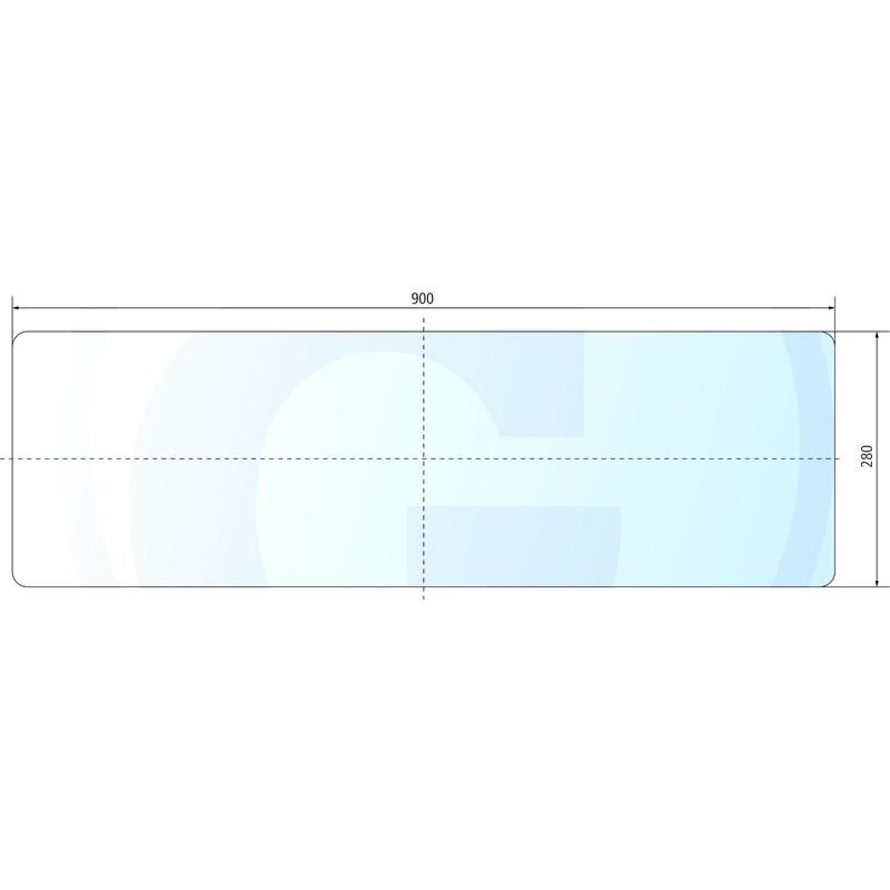 Szyba tylna dolna Deutz DX AgroPrima AgroXtra 4358914