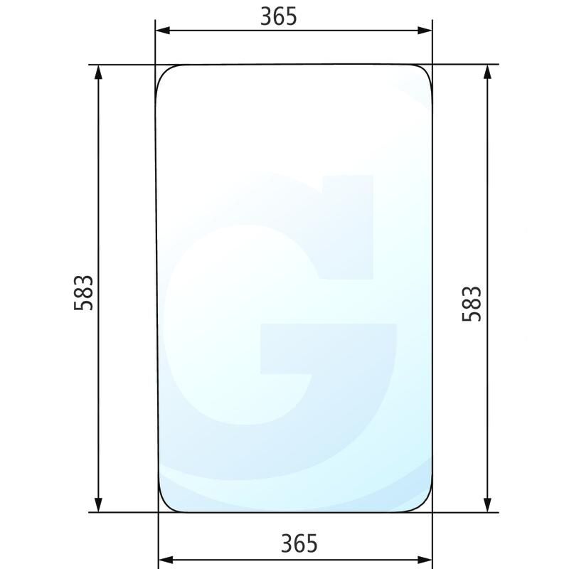 Szyba dzielona prawa i lewa FIAT 5117688
