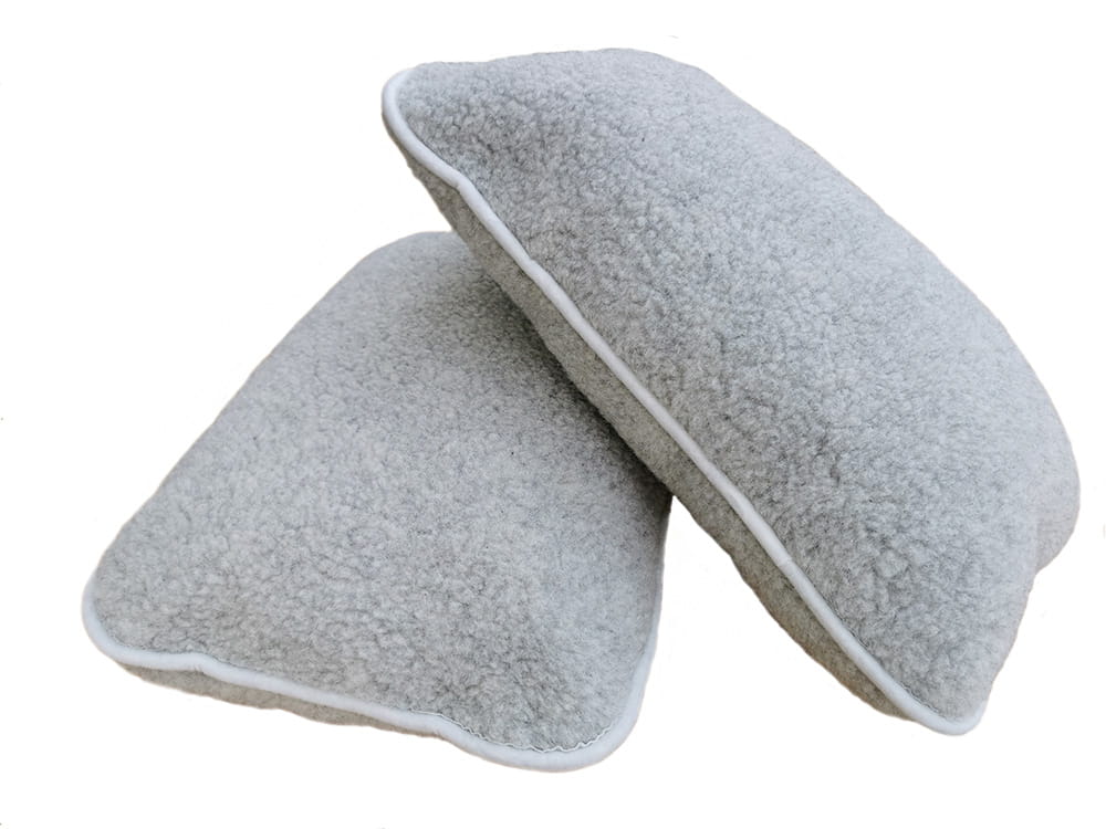 poduszka wełniana merynos tumbler szary 40x40 (+-3%)