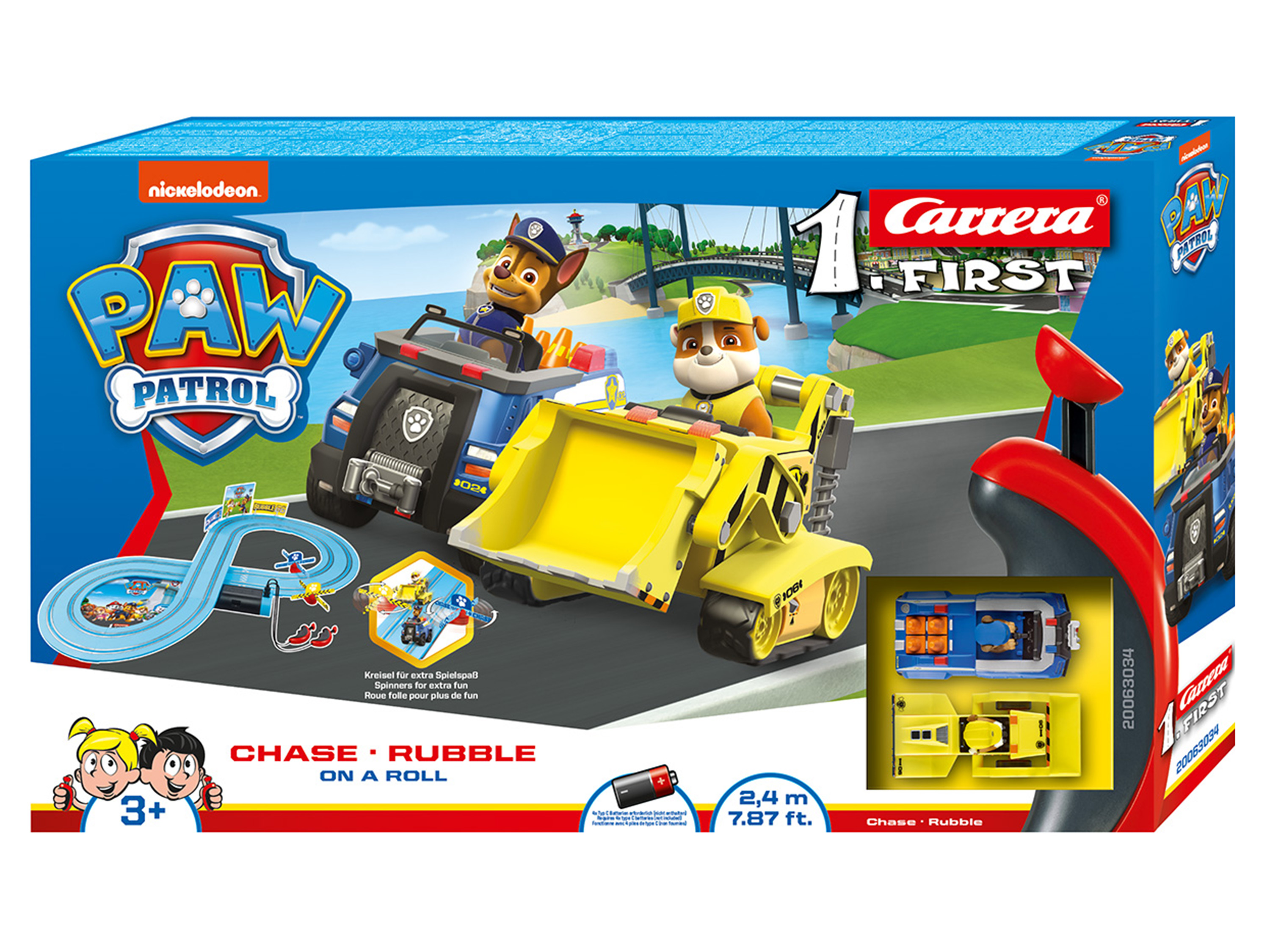 Carrera Pierwsza Trasa Samochodowa dla Maluchów Psi Patrol