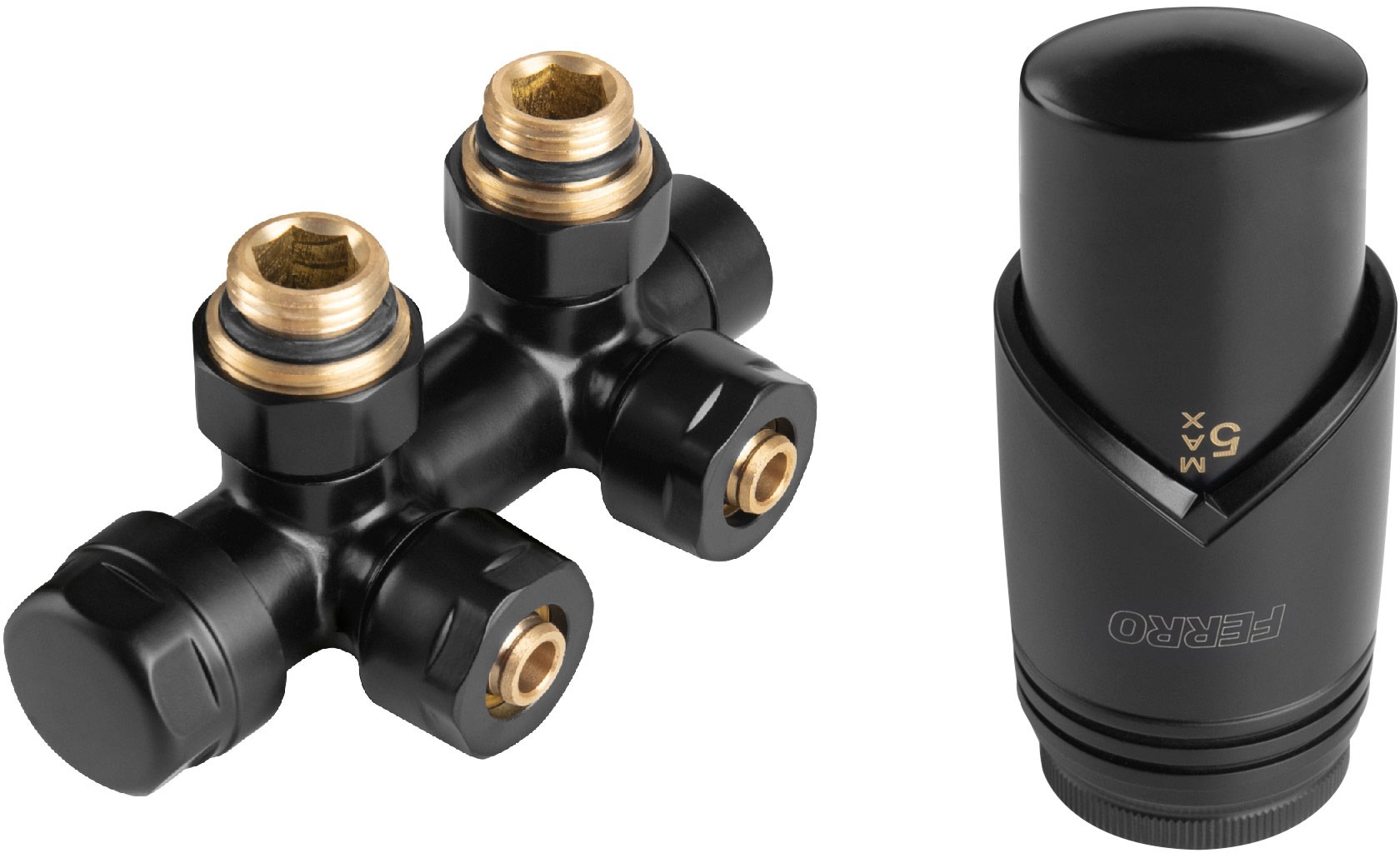 Darmowa Dostawa - Zestaw termostatyczny czarny Ferro ZTD30BL