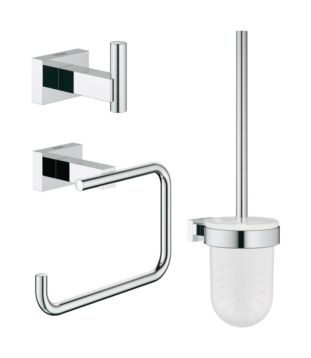 Darmowa Dostawa - Zestaw akcesoriów 3w1 starlight chrome Grohe Essentials 40757001