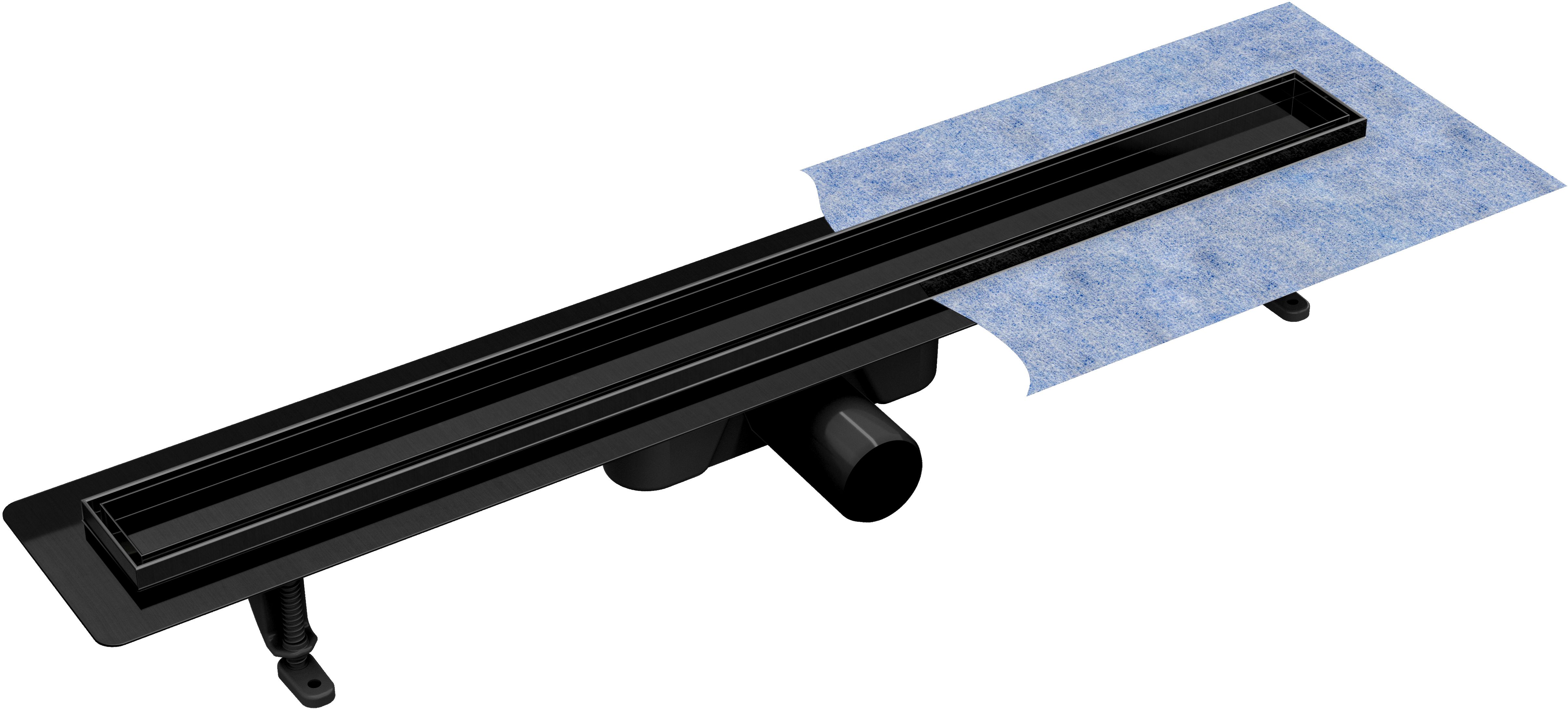 Darmowa Dostawa - Odpływ prysznicowy 70 cm Besco Virgo Nero Duo OL70VN