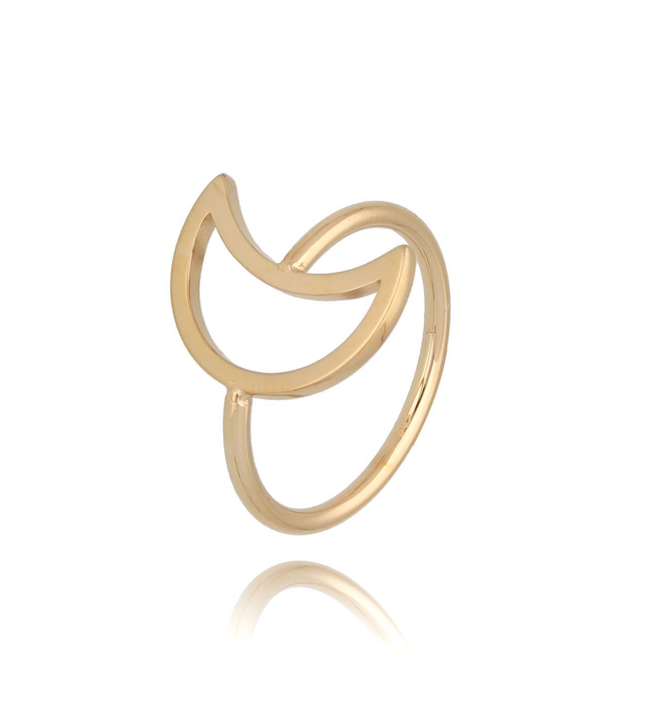 Pierścionek z księżycem złoty Dayax - By Dziubeka