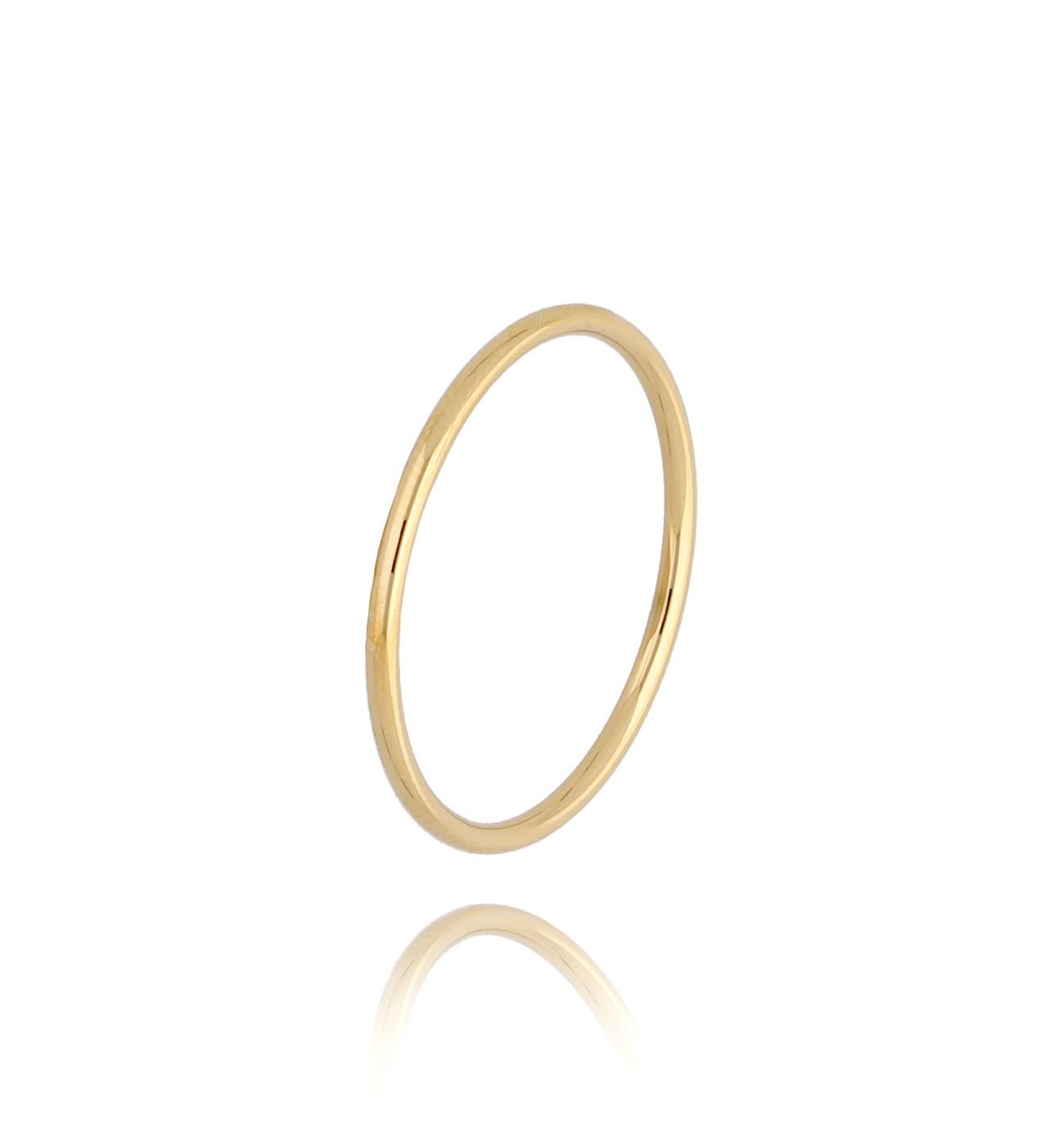 Pierścionek złoty Liscio - By Dziubeka