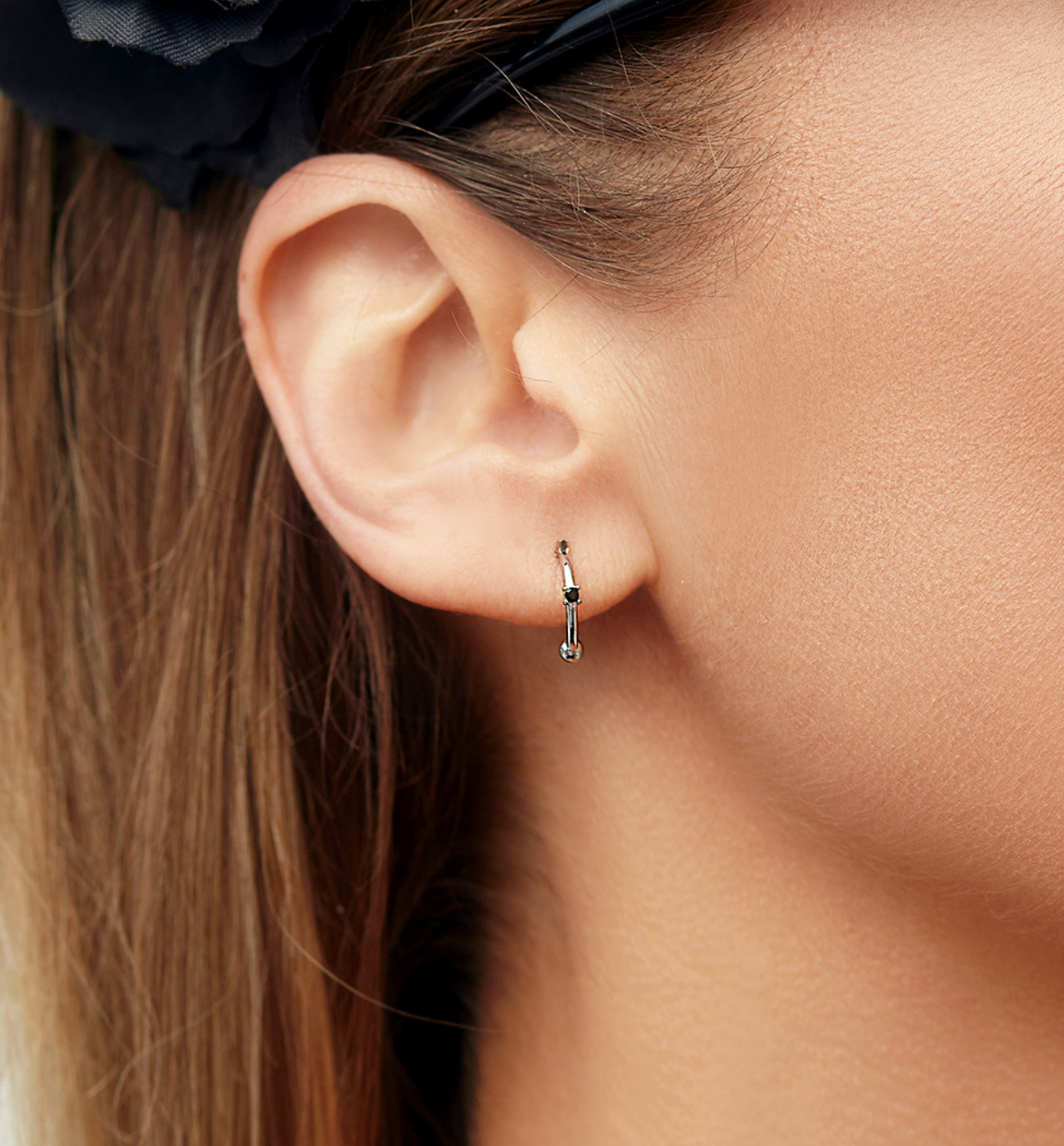 Kolczyki złote z cyrkoniami ze stali szlachetnej KSA0118