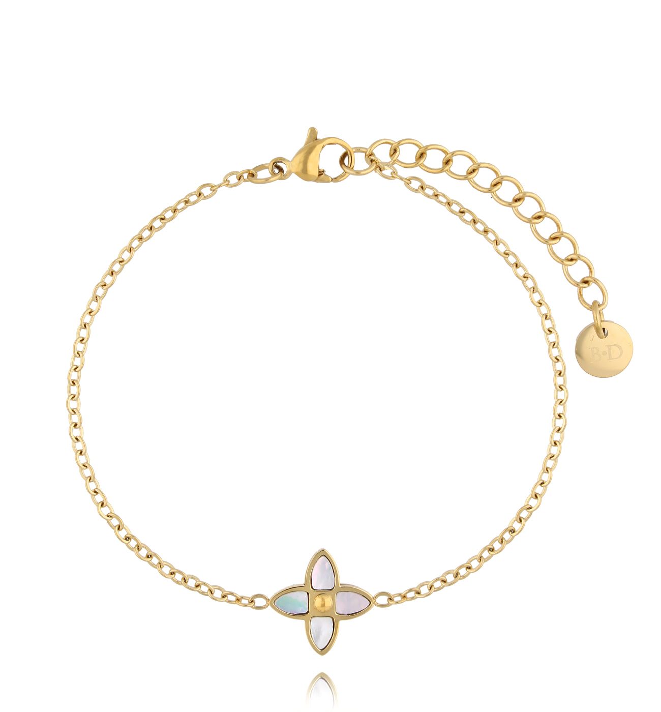 Bransoletka z koniczynką złota Harmony BSA0629