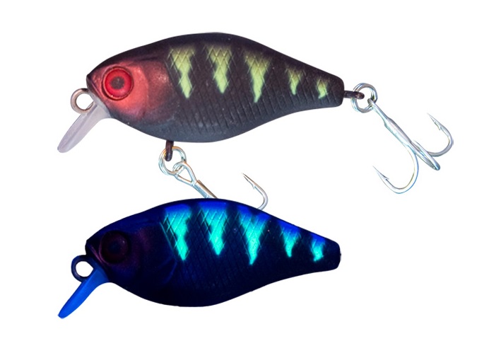 JACKALL wobler Chubby 38F UV Mat Black Perch