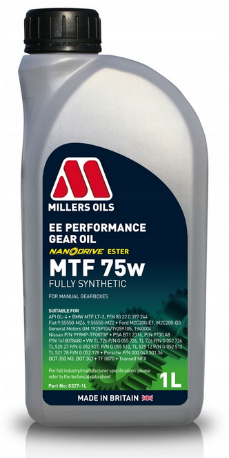 MILLERS EE PERFORMANCE MTF 75W 1L - Petrostar
