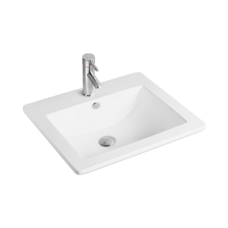 Umywalka wpuszczana Mexen Lora biała 53x46cm 1 szt.