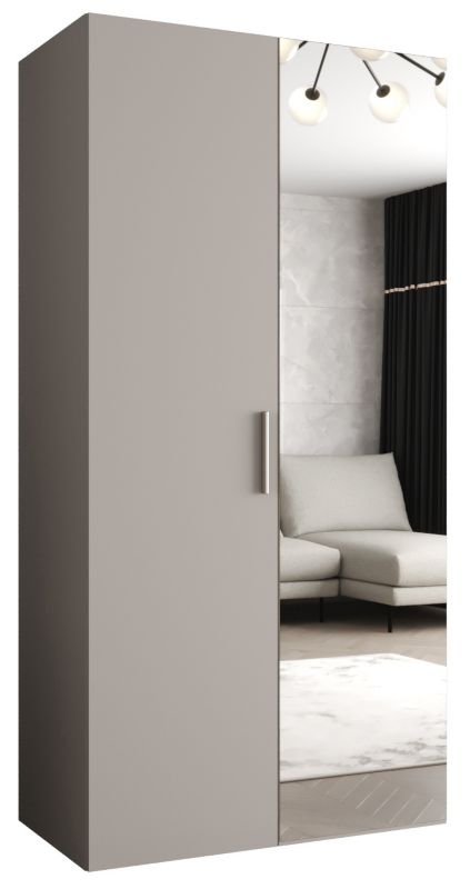 Szafa uchylna Abiks BARI 2 100 wys. 202 cm Kaszmir + u. Srebrny 1 szt