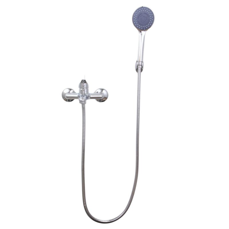 Bateria TIMO 5 Yoka Home wannowa ścienna zestaw prysznicowy kran chrom funkcyjna słuchawka-1 szt.