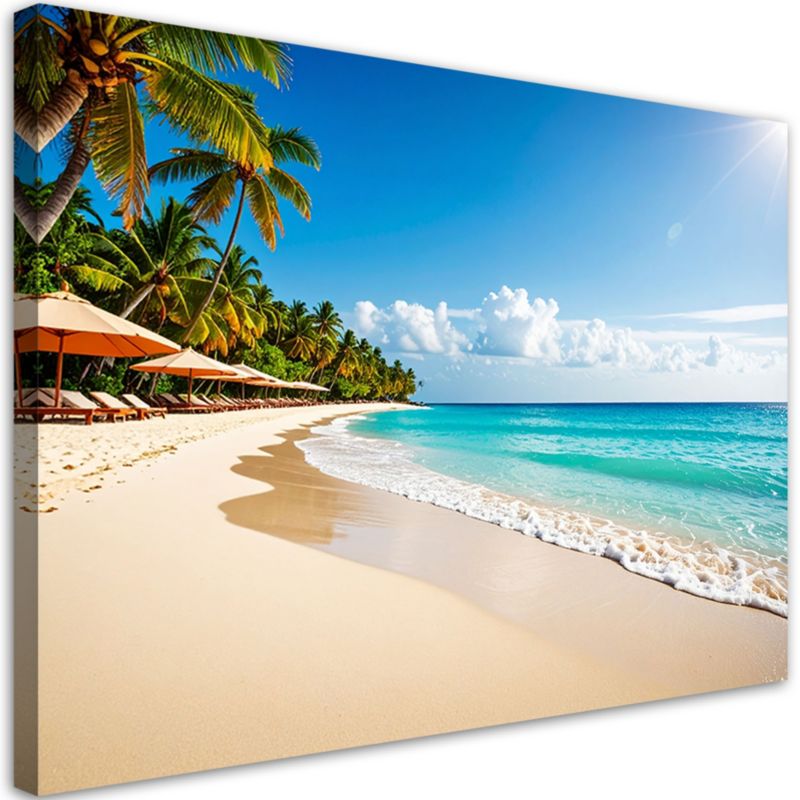 Obraz do salonu sypialni biura Feeby Plaża Morze Krajobraz 90x60cm 1szt