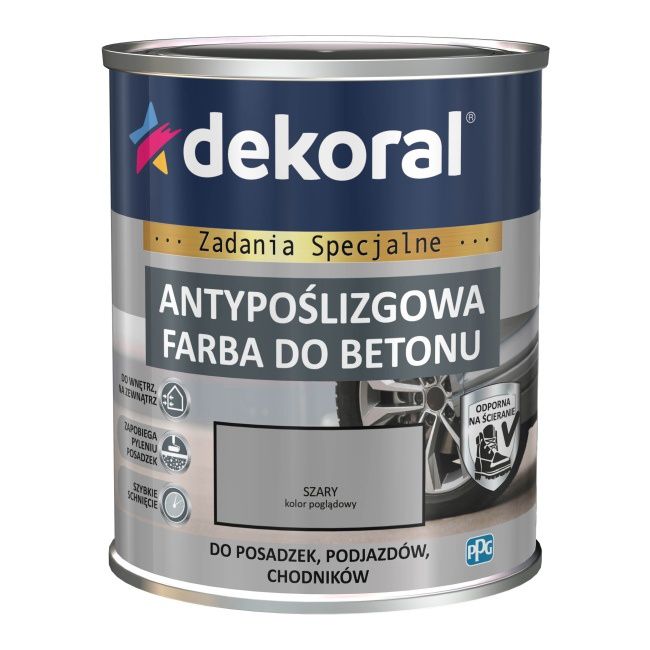Farba do betonu Dekoral antypoślizgowa szary mat 0,75 l