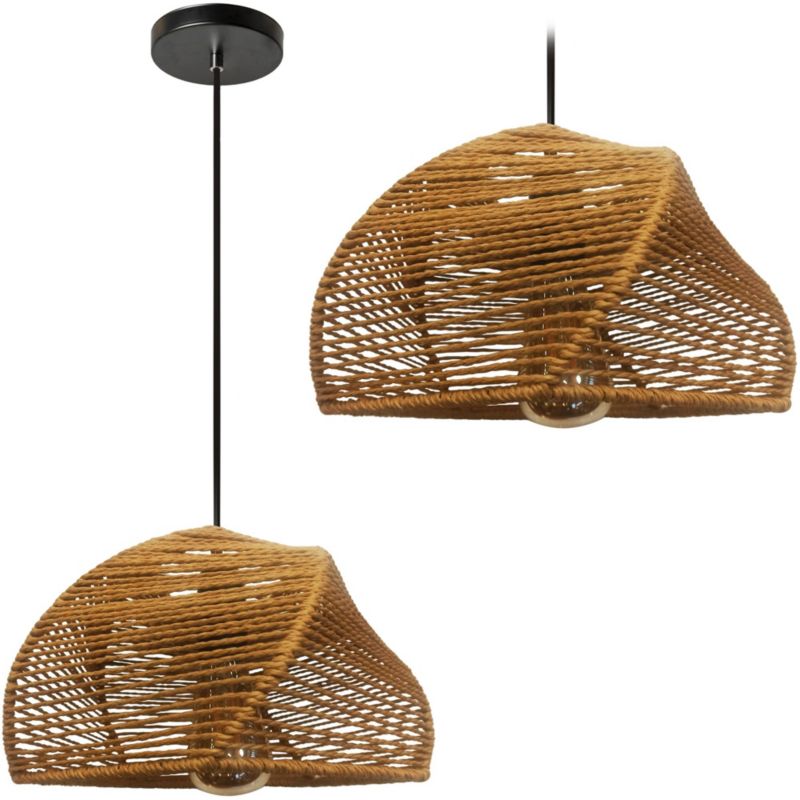 Lampa Sufitowa Wisząca Toolight App1316-1Cp Boho Brązowy 1 Szt