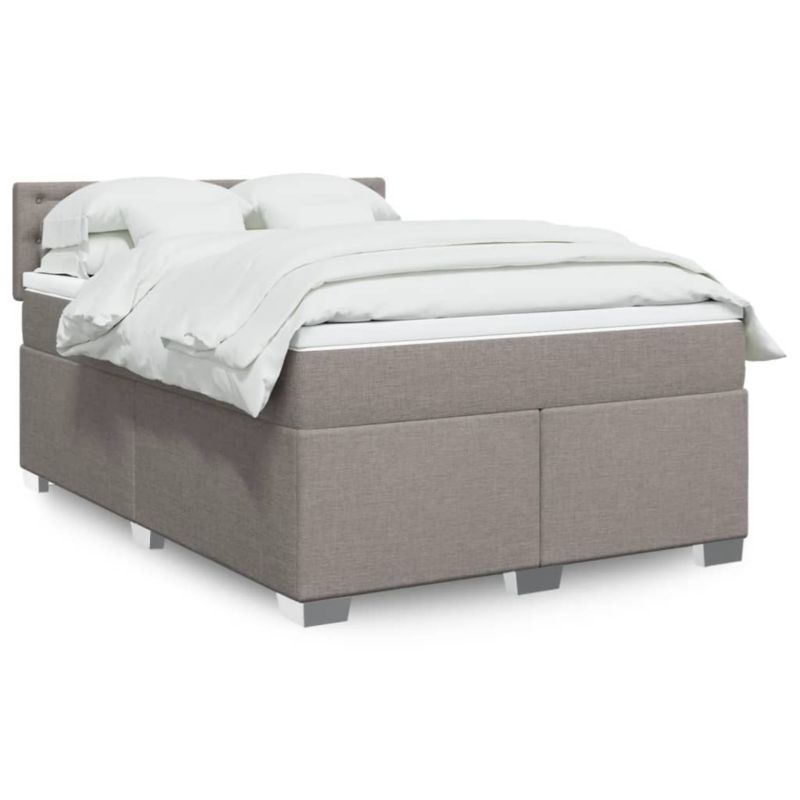 Łóżko z materacem WaszeMeble 140x190 cm taupe WM-3285901 1 szt.