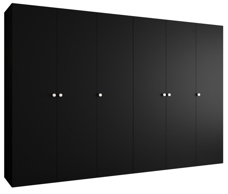 Szafa uchylna Abiks PARMA 1 300 wys. 202 cm Czarny + u. Srebrny 1 szt