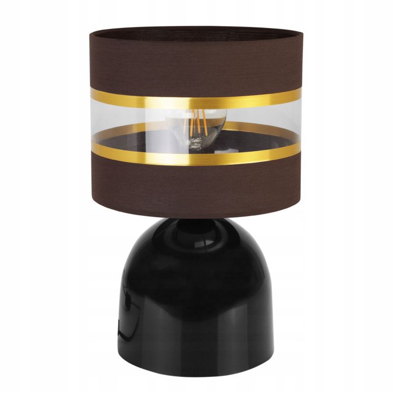 Lampa stołowa nocna Light Home LH Elegance Gold Neli 1x E27 60W czarny/brązowy 1szt.