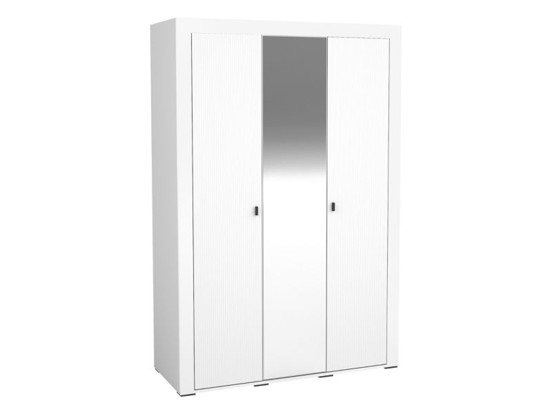 Szafa MIRJAN 24 trzydrzwiowa Mossa 3D MO02 biały 1 szt.