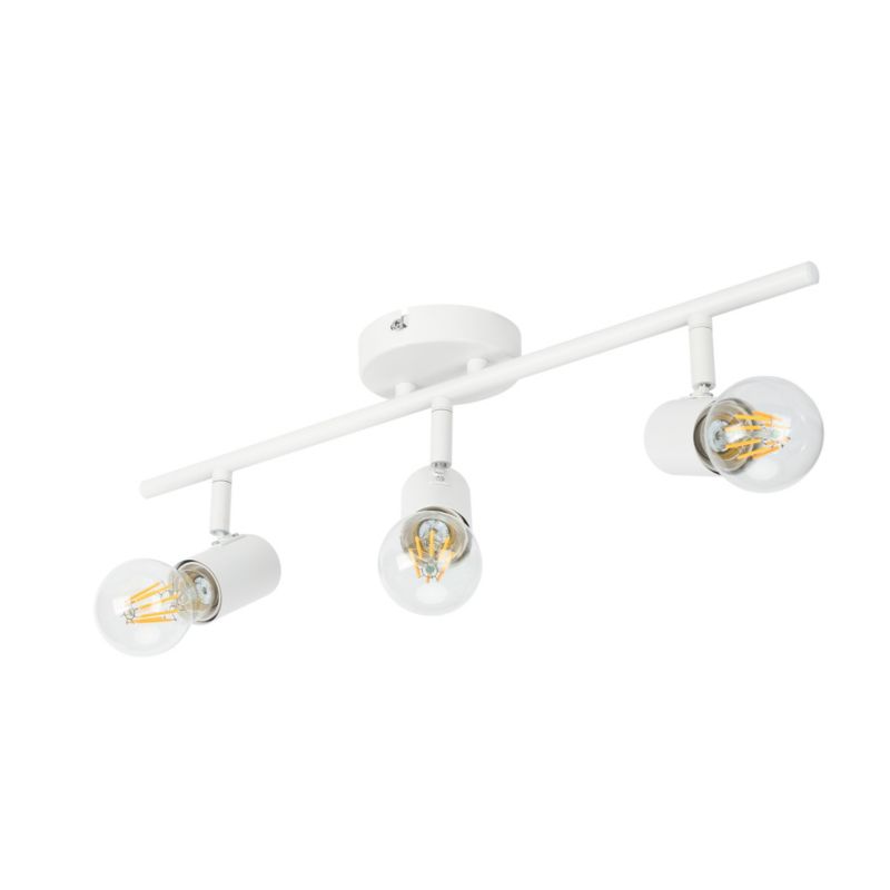 Spot GoodHome Ghlin 3-punktowy E27 biały mat