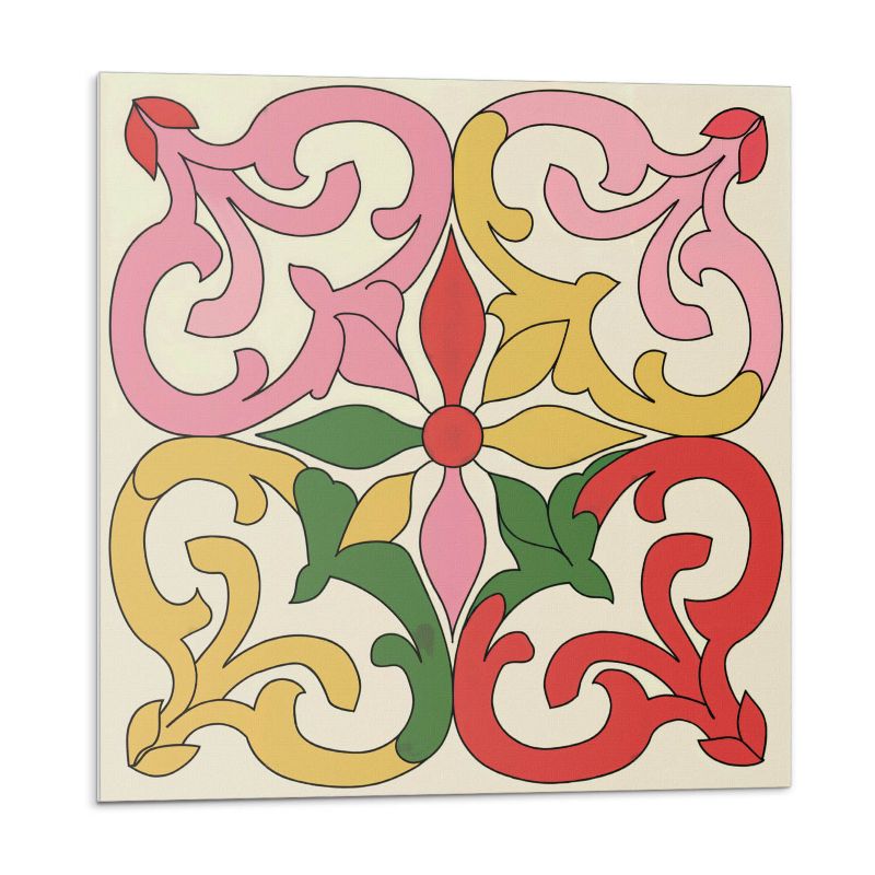 Kafelki samoprzylepne Wallfluent 20x20 cm Ornamentalny wzór kwiatów 20 szt.