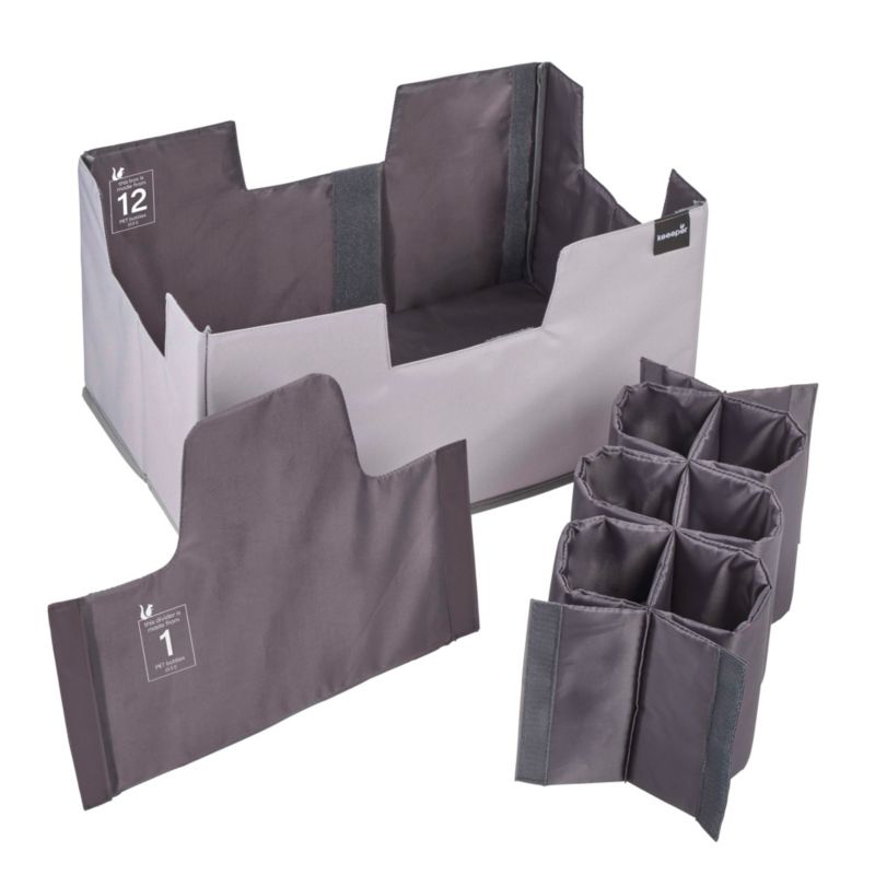 Składany organizer na zakupy zestaw xl Keeeper 47x31,5x26,5 Graphite 1 szt.