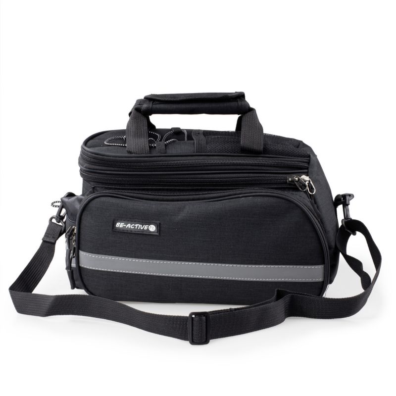 Torba rowerowa Be-active.pl na bagażnik sakwa turystyczna 30l czarna 1 szt.