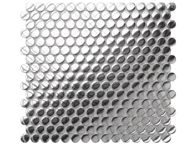 Mozaika ceramiczna Ilcom Penny Dots Silver Chrom Metalic 29.3 x 31.7 cm 1 szt.