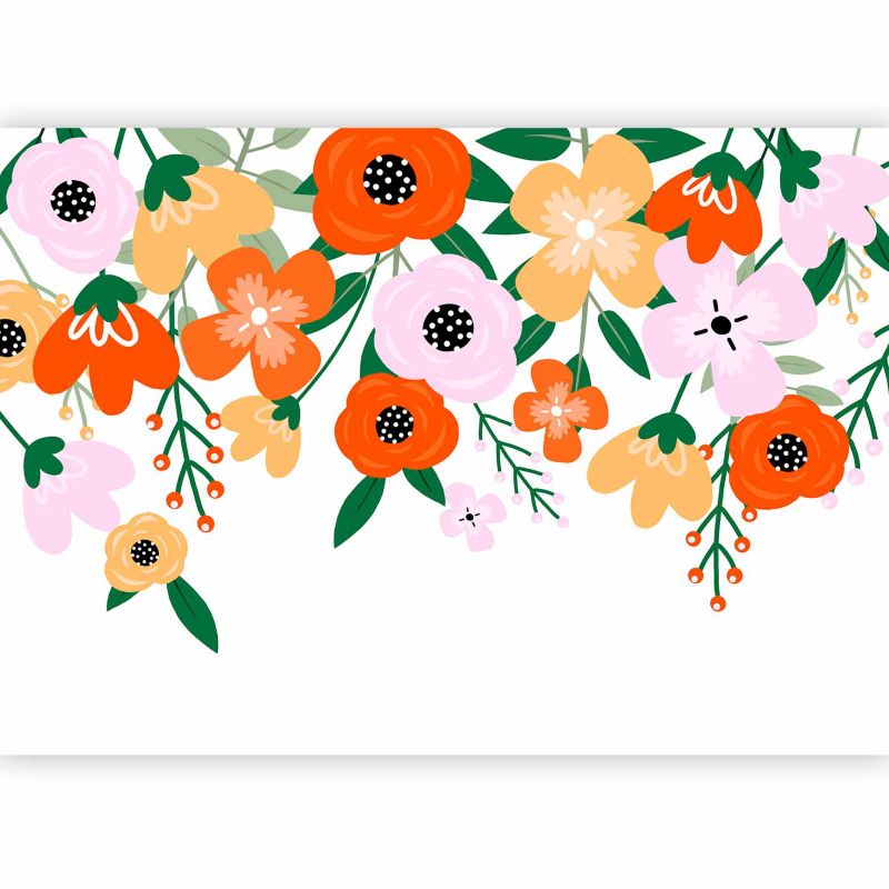 Fototapeta flizelinowa Premium Artgeist 155g/m2 Kwiaty zielona 150x105 (3 części) 0915ab rolka 1 szt