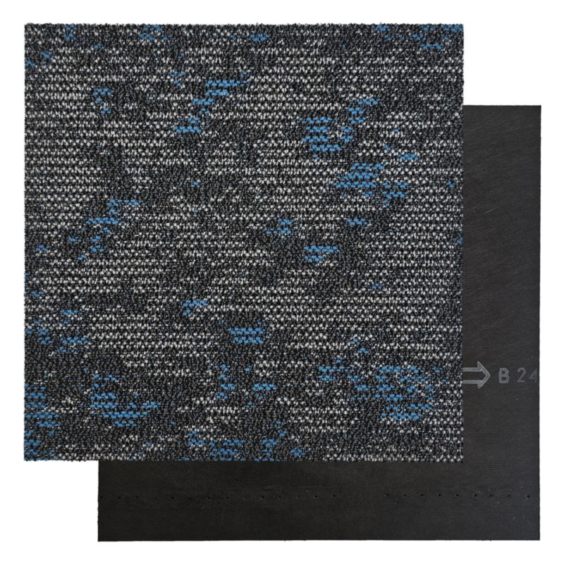 Płytka dywanowa CLOUD 9677 szaro niebieska do biura, do sklepu, do salonu 5m2