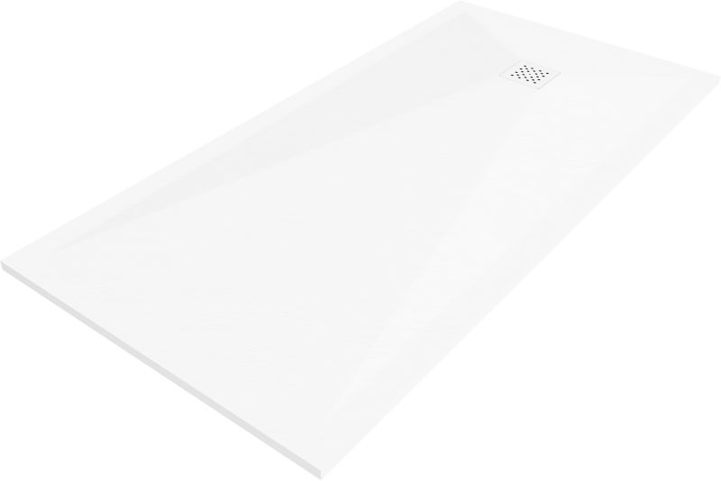 Brodzik prostokątny Mexen Stone+ biały 180x70 cm 44107018-W 1 szt.