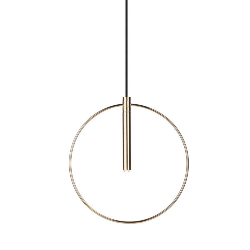 Lampa wisząca Amplex Faro mosiężno-czarna wym: 200 x 32 x 32 cm 1xG9 x 2.5W 1 szt.