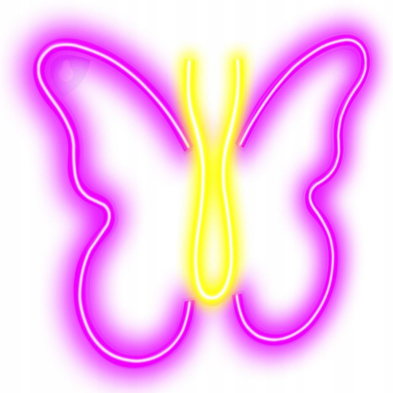 Neon LED Forever Light motyl kinkiet 1 szt.