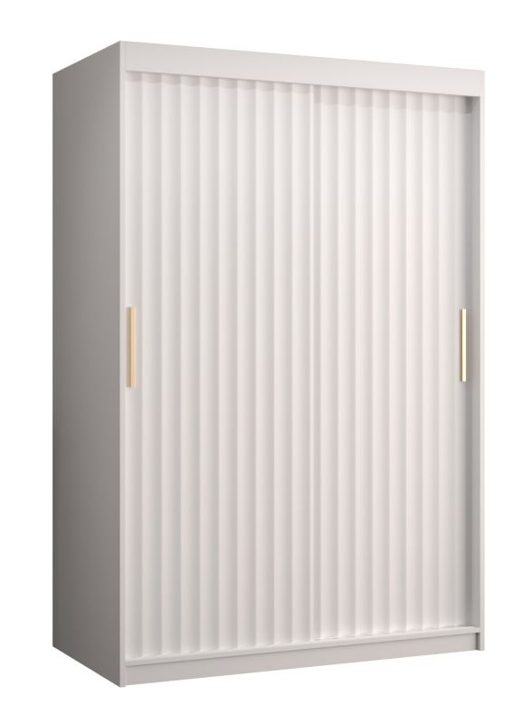 Szafa przesuwna Abiks RIFLO WAVE 1 120 biały mat + biały mat 1 szt.