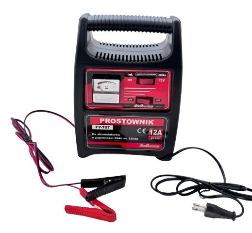 Prostownik do akumulator Texas FY707 6V 12V 12A 1 szt.