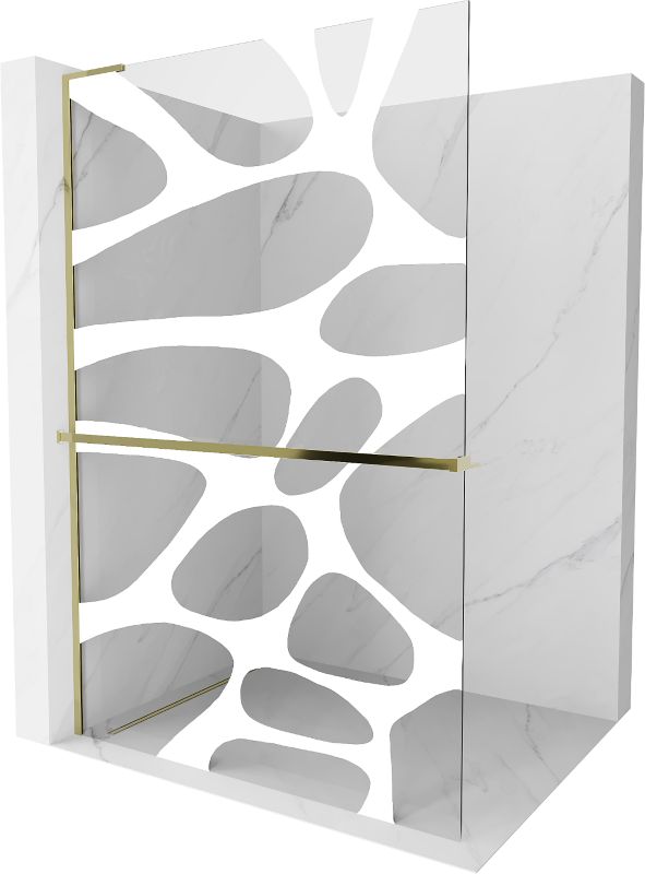 Ścianka prysznicowa Mexen Kioto+ L biały wzór 120x200 cm 800-120-123-50-97 1 szt.