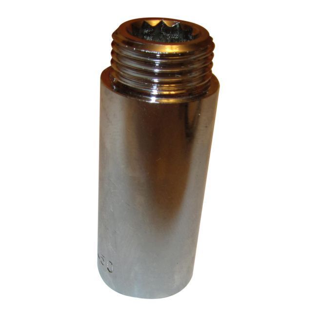 Przedłużka chrom gwint wewnętrzny / zewnętrzny 3/4" 50 mm