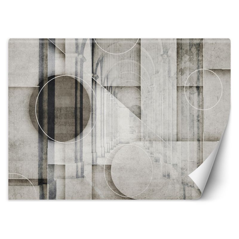 Fototapeta Feeby Tunel 3D Koła Kształty 350x245 1 szt