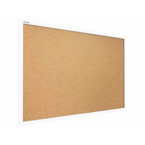 Tablica korkowa 90x60 cm ALLboards rama drewniana biała 1 szt.