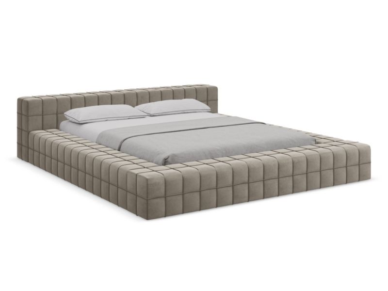 Łóżko LaMiaSofa Akela z weluru 160x200 kreci 1 szt.