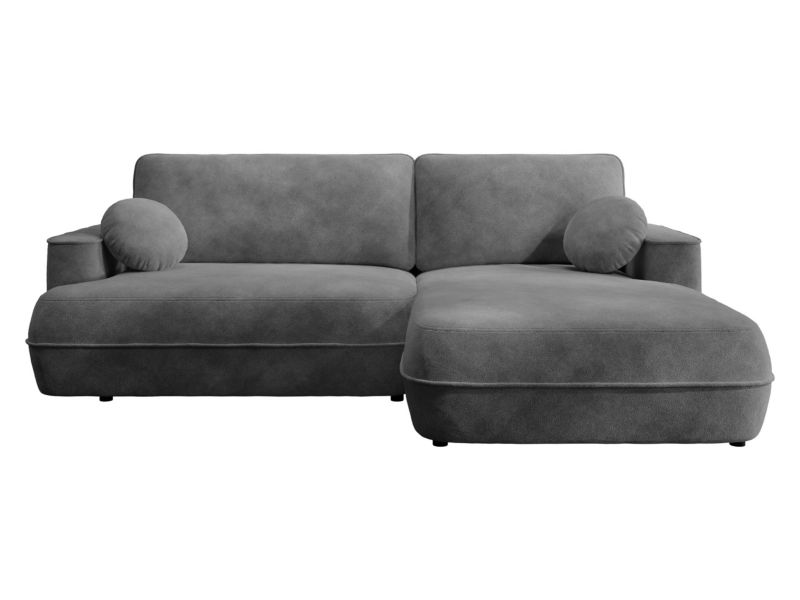 Narożnik z pojemnikiem na pościel MIRJAN 24 Fuego prawy stalowy 1 szt.