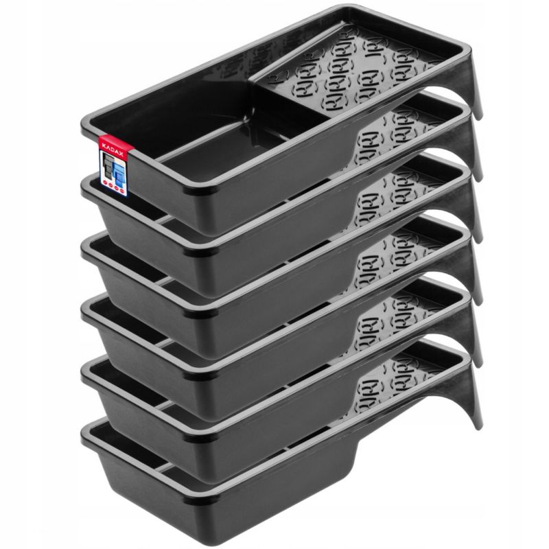 Kuweta malarska KADAX Na Wałek Farba 160 mm Czarna 6szt