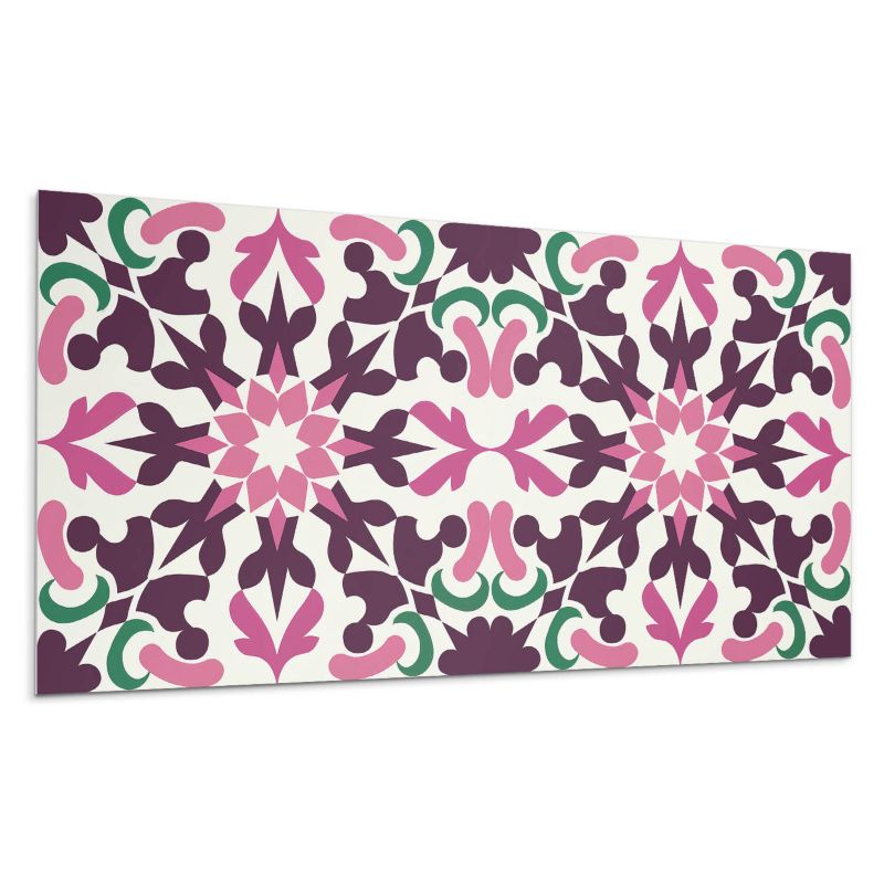 Panel samoprzylepny Wallfluent 120x60 cm Wzór roślinny w harmonijnej symetrii 1 szt.