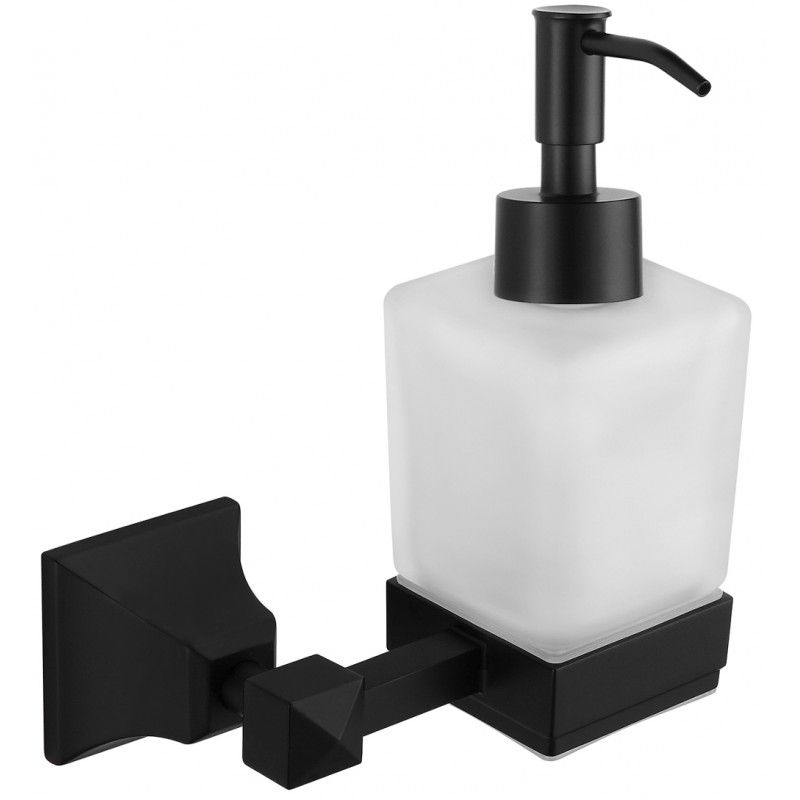 Dozownik do mydła ścienny Mexen Dalia czarny 13,5x16 cm 1 szt.