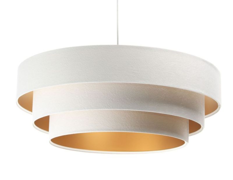 Lampa Bps Koncept wisząca TRIO biała/złota 1 szt