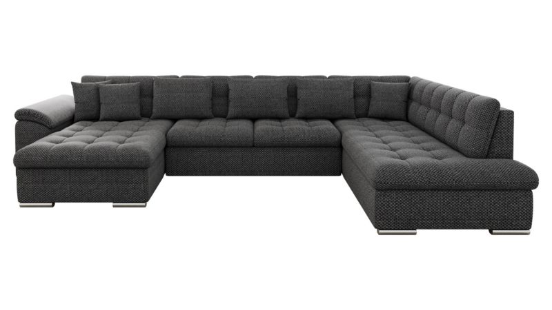 Narożnik MIRJAN 24 rozkładany Niko Bis lewy czarna plecionka 1 szt.