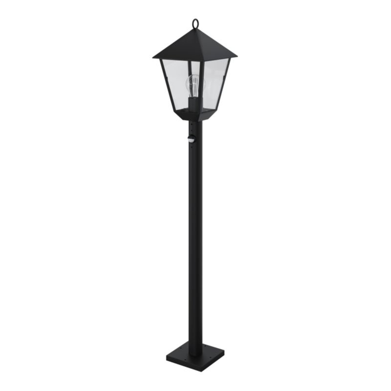 Lampa ogrodowa GoodHome Docker z czujnikiem ruchu E27 IP44 czarna