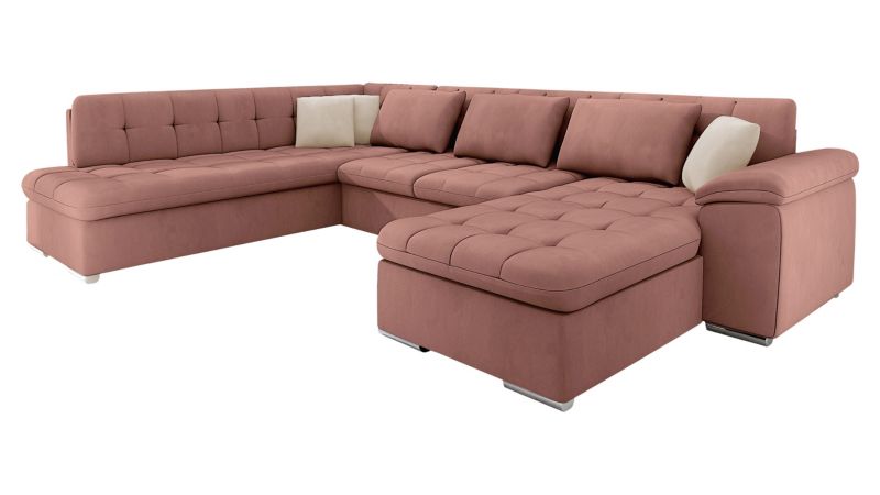 Narożnik MIRJAN 24 Niko prawy różowy + beżowy 1 szt.