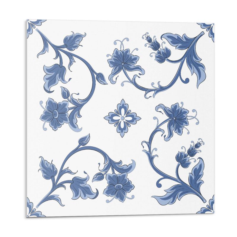 Kafelki samoprzylepne Wallfluent 50x50 cm Florystyczny wzór 4 szt.