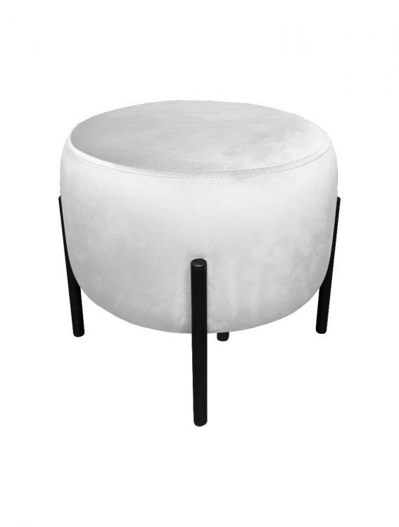 Pufa WILFRED MG VELVET jasnoszara ATOS 1 szt.